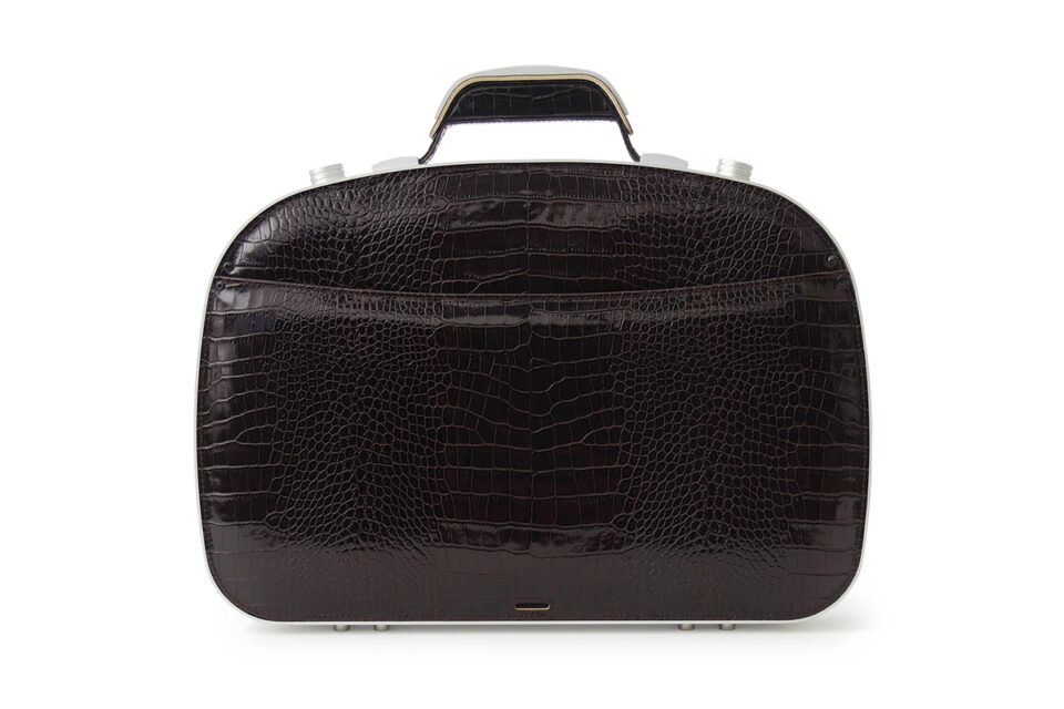 BLAUDESIGN Briefcase Crocodile Brown