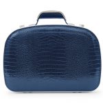 BLAUDESIGN Briefcase Crocodile Navy