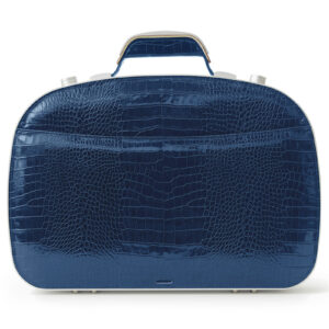 BLAUDESIGN Briefcase Crocodile Navy