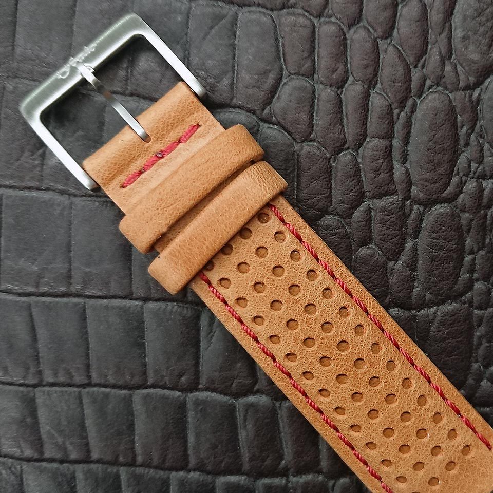 ヴェローチェ レザーストラップ ブラウン