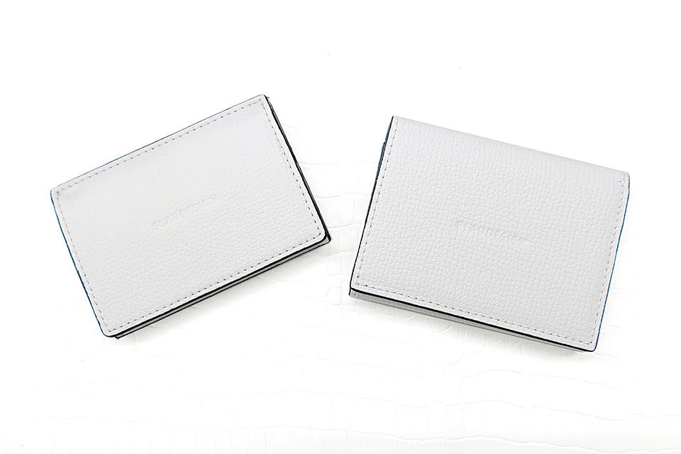 Wallet Two in One WHITE & LIGHT BROWN 表