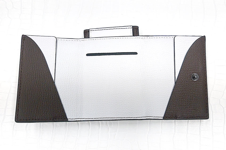 Wallet Two in One ブラウン/ホワイト