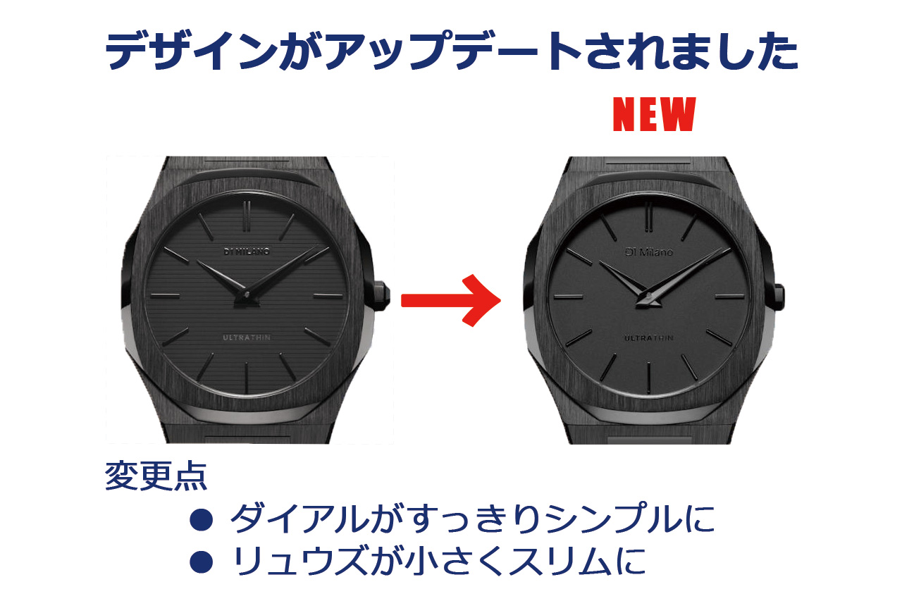 D1 MILANO UTBJSH 細部のデザインがアップデートされました
