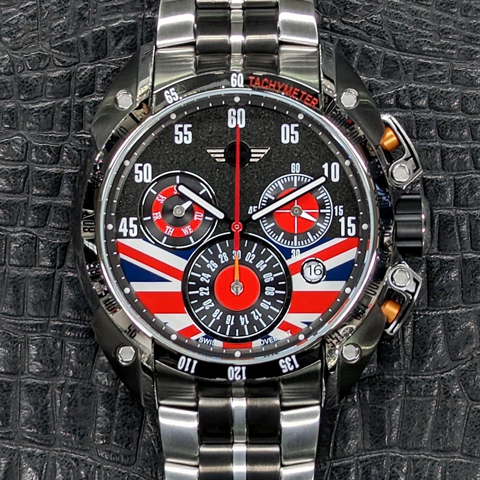 MINI Swiss Watches – 360129 BLACK/UNION JACK | ガジェット