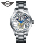 MINI ツインバレル スケルトントゥールビヨン シルバー SSブレスレット 162105