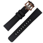 MINI シリコンラバーベルト 20mm ブラック/ローズゴールド MA-2