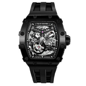 TSARBOMBA TB8208A-15 SS ブラック サーボンバ スケルトン腕時計