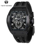 TSARBOMBA TB8211Q-04 SS ブラック サーボンバ トノー型腕時計