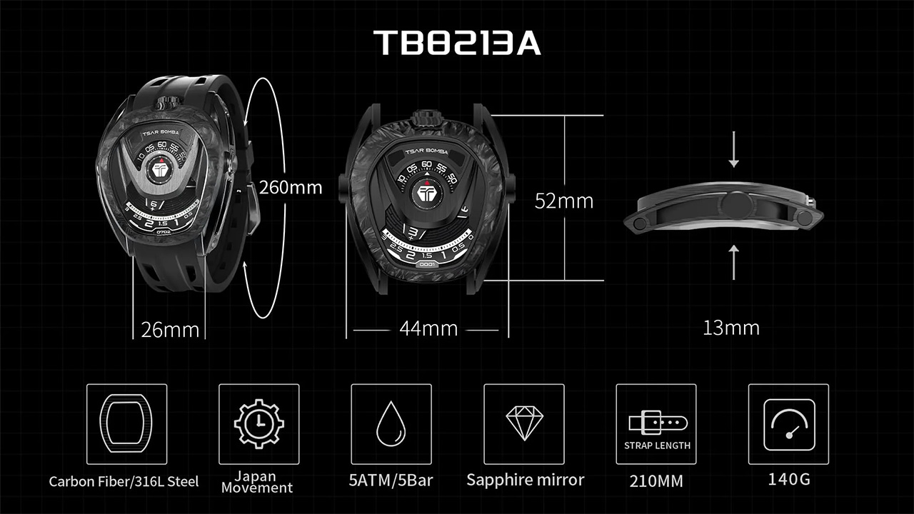 TSARBOMBA TB8213A スペック表