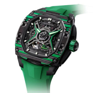TSAR BOMBA DARK MATTER GREEN TB8605-05 Skeleton Automatic Watch