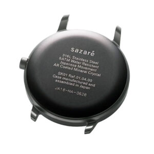 sazare SK01 SS ブラック鏡面仕上げの裏ブタ