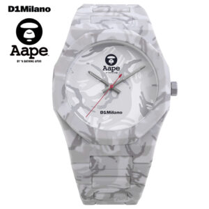 D1 Milano × AAPE BY A BATHING APE PCBJAAPE1 GRAY CAMO