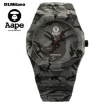 D1 Milano × AAPE BY A BATHING APE PCBJAAPE2 BLACK CAMO
